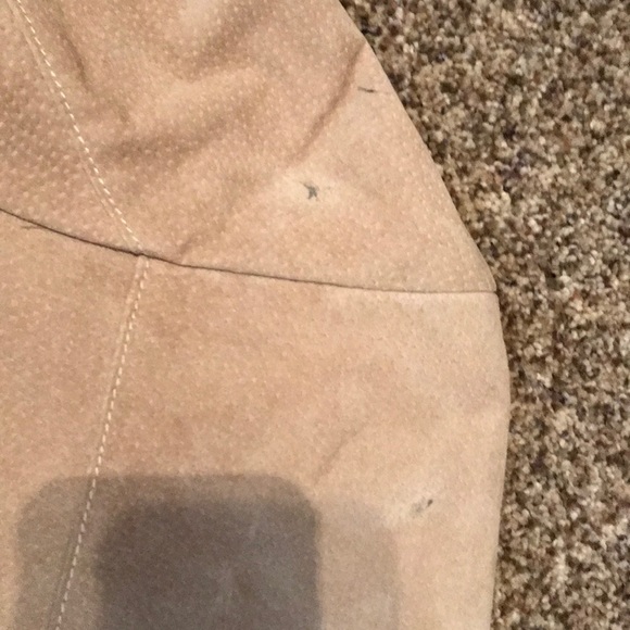 Suede leather jacket with belt - Picture 4 of 4